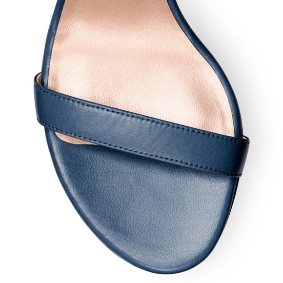 Stuart Weitzman Nearlynude Size 5.5 in Nice Blue Nappa Brand New - Picture 3 of 16